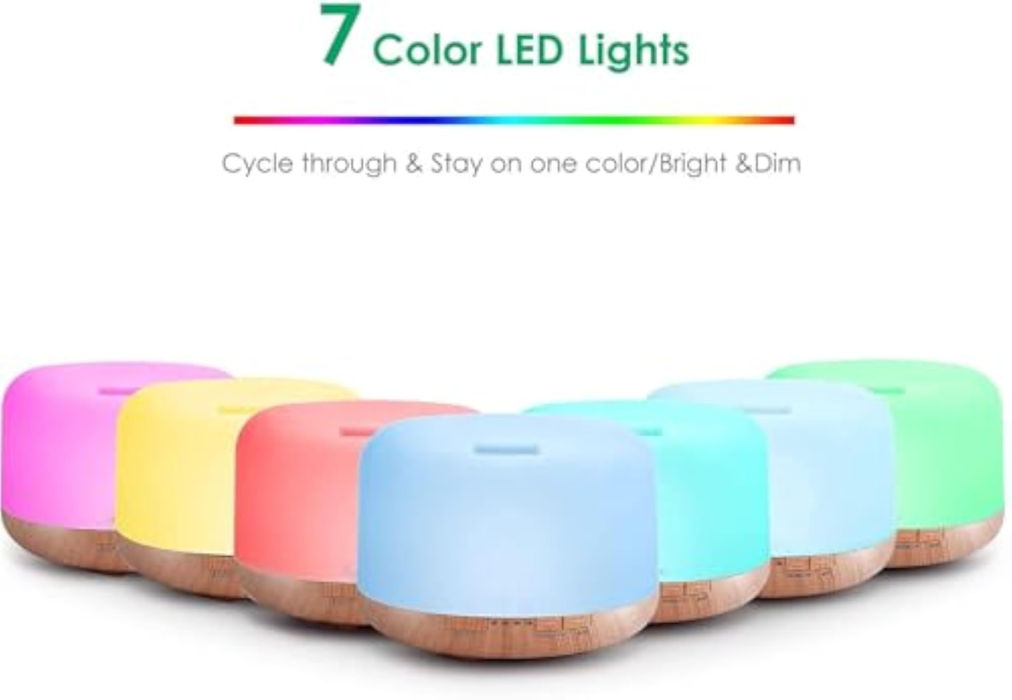 500ml Aromatherapy Essential Diffuser with LED Lights